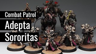 Painting SISTERS OF BATTLE  COMBAT PATROL Adepta Sororitas  COMPLETED  WARHAMMER 40k [upl. by Calmas926]