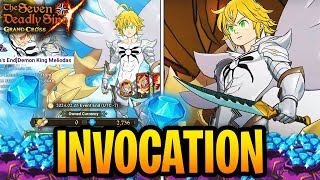 TROP DE LUCK  INVOCATION DEMON KING MELIODAS  7DS Grand Cross [upl. by Irollam]