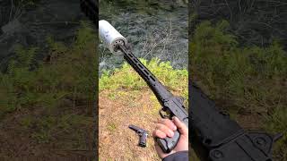 Suppressed Sub 2000 40 cal suppressed keltec Billisticsbackyard [upl. by Amaras346]