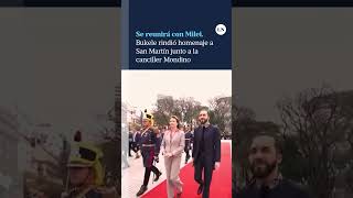 Nayib Bukele rindió homenaje a San Martín junto a la canciller Diana Mondino [upl. by Ataeb]