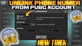 Unlink Number From PUBG Account  New Trick  PUBG Mobile Number Link Remove  PUBGM [upl. by Aerdnas]