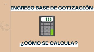 Ingreso Base de Cotización IBC ¿Cómo se calcula [upl. by Kurr690]