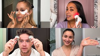 Ariana Grande JIHYO Niall Horan Alia Bhatt and More Reveal Their Skin Care Tips  Vogue [upl. by Ardnasak]