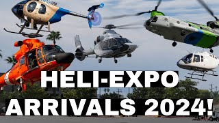 Biggest Flyin of the year Helicopter arrivals HeliExpo Day 1 amp 2 [upl. by Frayne]