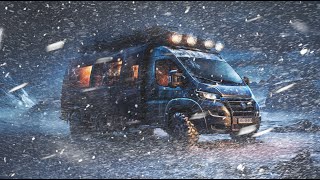 Surviving a Brutal Blizzard Extreme Van Life Winter Camping in SNOW STORM Stuck in Arctic vanlife [upl. by Garges]