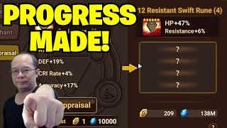 THIS IS THE PROGRESS I GOT FROM 169 REAPPS Summoners War Reloaded [upl. by Ylehsa867]