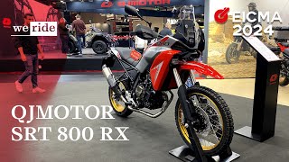 QJMOTOR SRT 800 RX  LIVE da EICMA 2024 [upl. by Anirbes174]