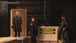 Three actors in quotThe Lehman Trilogyquot play 50 different roles during play at Huntington Theatre [upl. by Brose]