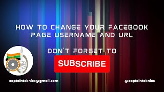 How to change your Facebook page username and url Today [upl. by Eanrahs]