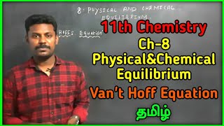 Vant hoff equation 11th chemistry ln08 physical and chemical equalibrium [upl. by Adihahs523]