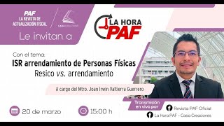 ISR arrendamiento de personas físicas Resico vs Arrendamiento [upl. by Shirley142]