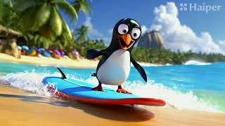 Pinguin The Beach season 1 Episode  LIBURAN Kartun terbaru [upl. by Cymbre]