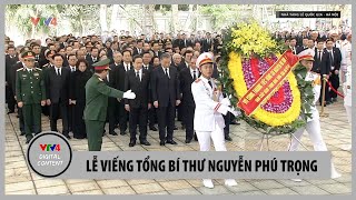 Lễ viếng Tổng Bí thư Nguyễn Phú Trọng  VTV4 [upl. by Luhar]