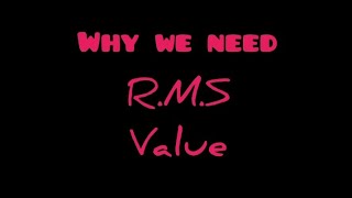 Why we need to RMS value for ac study exam rms sscjee sscjee electrical [upl. by Adnical]