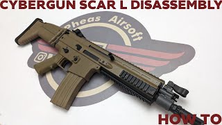 HOW TO CYBERGUN Polymer Scar L Disassembly  For repairs and maintenance [upl. by Ettelrac]