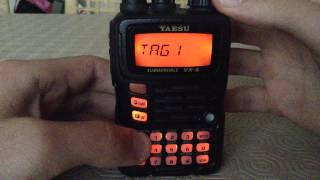 Yaesu VX6R  Scan feature [upl. by Arais]