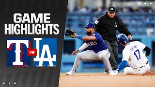 Rangers vs Dodgers Game Highlights 61124  MLB Highlights [upl. by Lose]