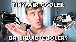 Tiny CPU Air Cooler vs Liquid Cooler [upl. by Nylyoj]