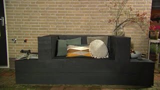 DIY waterdichte tuinbank  Eigen Huis amp Tuin [upl. by Ydissahc346]