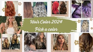 Trending colour hair ideas  2024 trend of colour hair Nimshi world [upl. by Oznohpla737]