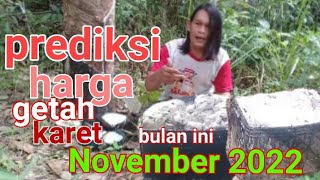 prediksi harga getah karet bulan November 2022 [upl. by Aicsile640]