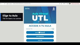 Ingreso al aula virtual UTL 2024 desde el sitio oficial de UTL [upl. by Macur]