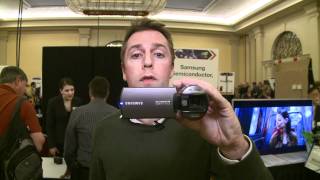 Samsung HMXQ10 camcorder at CES 2011  Which first look review [upl. by Fabrianne]