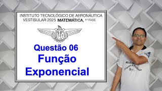 QUESTÃO 06 ITA 2025 Equação exponencial [upl. by Nodnarg691]