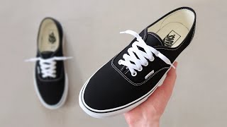 HOW TO LACE VANS AUTHENTIC BEST WAY [upl. by Adieno]