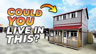 11300 2 Story Home Depot Shed to Tiny House [upl. by Ahsiad]