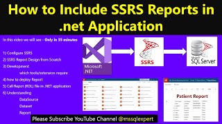 ssrs  ssrs reports  how to include SSRS in Net Application [upl. by Auhsuj]