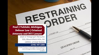 What Happens if I Violate a Restraining Order by Paul J Tafelski [upl. by Peednama482]