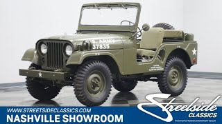 1952 Willys M38A1 Military Jeep for sale  2530NSH [upl. by Ydnem198]