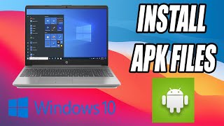 How to RunInstall APK Files in Windows 10 [upl. by Anwahsed]