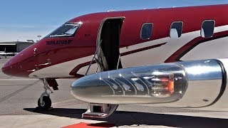 4K AirSmart Pilatus PC24 Flight SJCVGT [upl. by Aihsined]