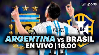 EN VIVO 🔴 BRASIL vs ARGENTINA  Eliminatorias Sudamericanas ⚽ ¡Juega la SCALONETA por TyC SPORTS [upl. by Labinnah]