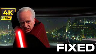 Palpatine vs Mace Windu FIXED  Canon Accurate Speed Edit  4k [upl. by Buller840]