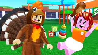 Roblox Thanksgiving baby roleplay [upl. by Ahsined123]