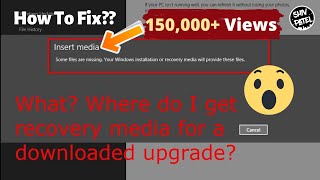 How To Fix insert media some files are missing without original CDDVD  New trick 2020 😮🔥 [upl. by Neahs]