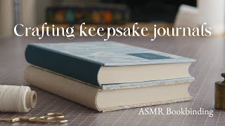 Making journals for a peaceful mind ✦ ASMR bookbinding process [upl. by Merle]