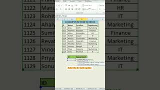 Lookup function in Excel Easy Trick shortsfeed shorts exceltricks [upl. by Meuser]