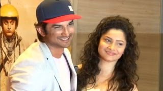 Sushant Singh Rajput and Ankita Lokhande at Success Party of Film PK [upl. by Anileve]