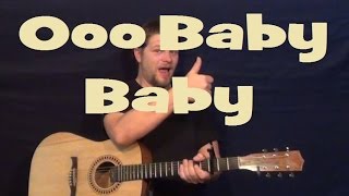 Ooo Baby Baby Smokey Robinson Easy Guitar Lesson How to Play Tutorial [upl. by Derdle]