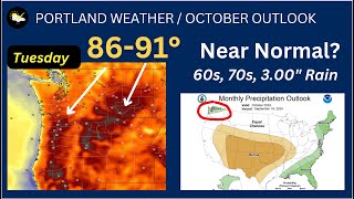 Portland Weather 90° Tuesday October Outlook [upl. by Nashoma921]