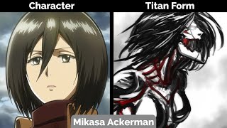 WHEN AOT CHARACTERS TURN INTO TITAN SEASON 4SPOILER [upl. by Oicaroh]