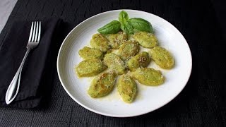 Basil Ricotta Gnocchi Recipe  How to Make Easy Ricotta Cheese Dumplings [upl. by Flemming]