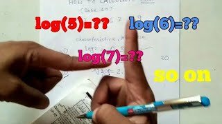 How to calculate log2 log3 log4lg5lg6lg7 etc in hindi [upl. by Holey]