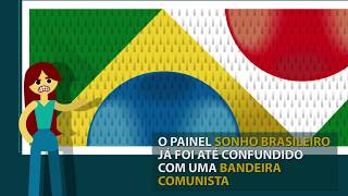 Histórias da Câmara painel formado por 500 mil origamis já foi confundido com bandeira comunista [upl. by Ransome178]