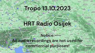 FMDX HRT Radio Osijek 410km 13102023 TROPO [upl. by Meghann]