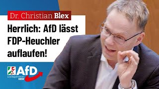 AfD lässt FDPHeuchler gnadenlos auflaufen – Dr Christian Blex AfD [upl. by Neroled]